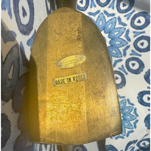 Art Deco Set 2 Vintage pair Dolby Cashier Brass Bird Bookends Korea Heavy - Picture 3 of 14